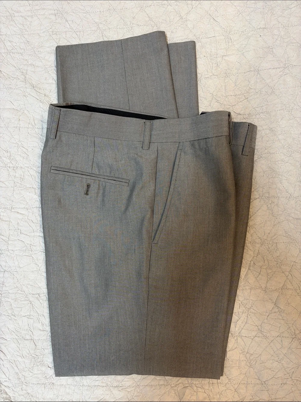 jf j.ferrar Men's Light Gray Two-Piece Suit — Notch Lapel Blazer & Trousers